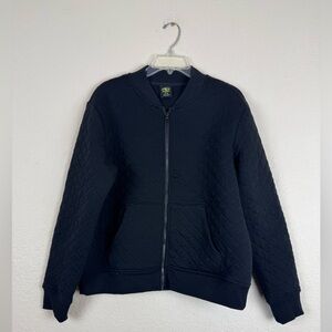 Black Quilted Women's Jacket Large